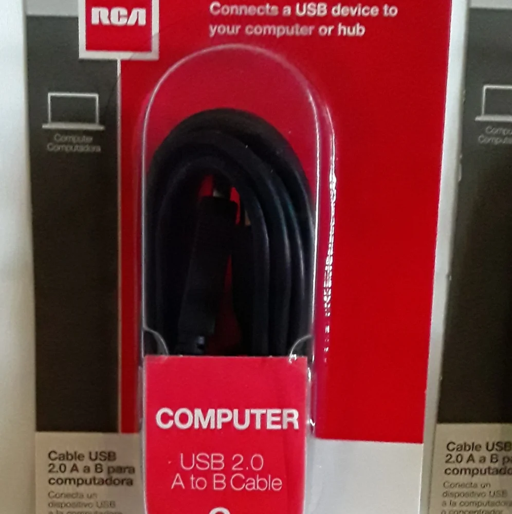 6 Foot Cable USB 2.0 A to B Cable